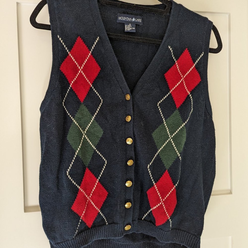 Argyle sweater vest